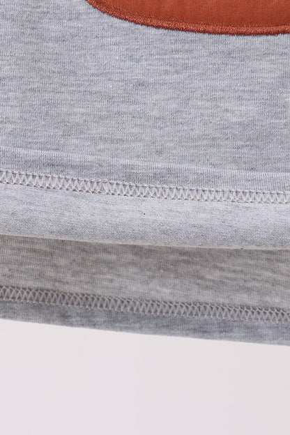 Gray Ship Applique Top