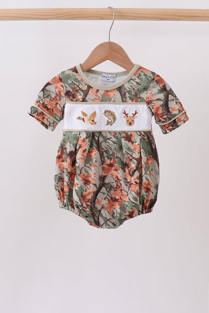 Camo Wildlife Embroidered Bubble