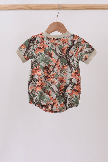 Camo Duck Embroidered Pocket Bubble