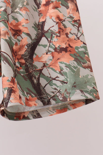 Camo Wildlife Embroidered Shorts Set