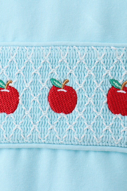Blue Apple Smocked Top