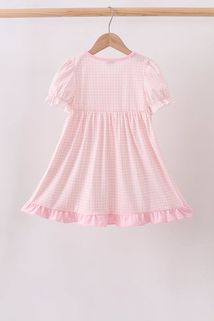 Pink Jack-O-Lantern  Applique Dress