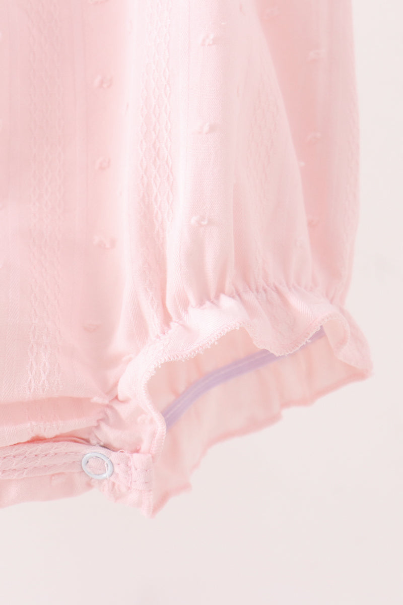 Pink Castle Embroidery Jacquard Bubble