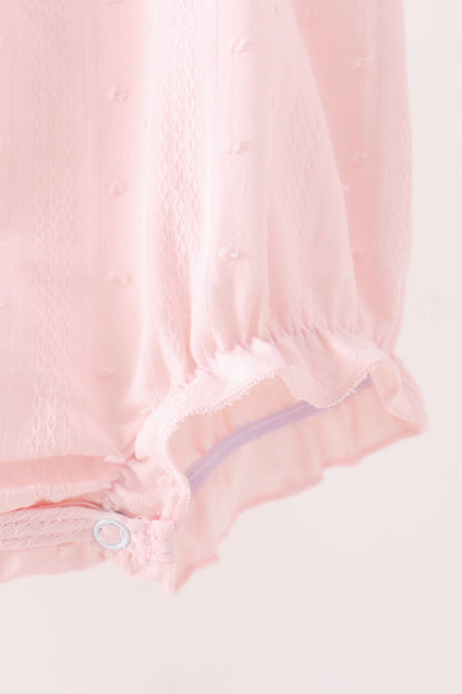 Pink Castle Embroidery Jacquard Bubble