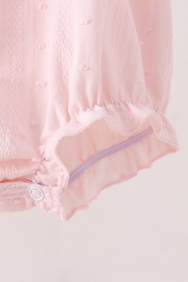 Pink Castle Embroidery Jacquard Bubble