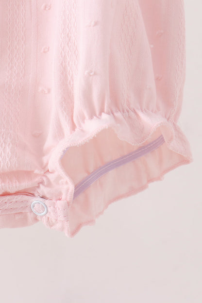 Pink Castle Embroidery Jacquard Bubble