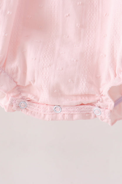 Pink Castle Embroidery Jacquard Bubble