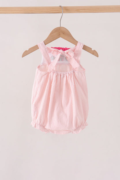 Pink Castle Embroidery Jacquard Bubble