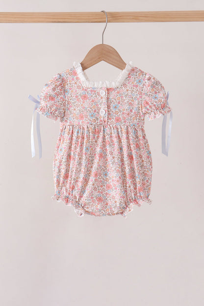 Pink Pumpkin Floral Embroidery Bubble