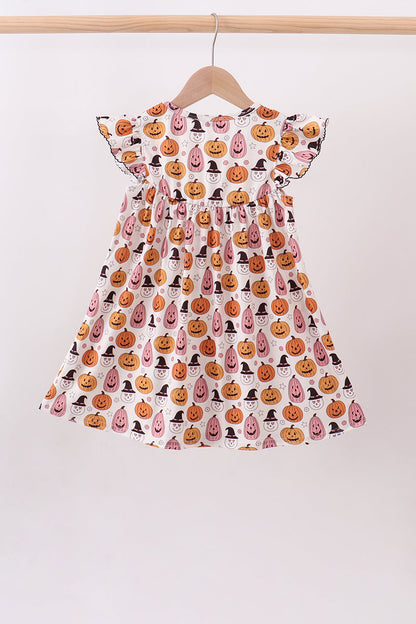 Pumpkin ruffle dress