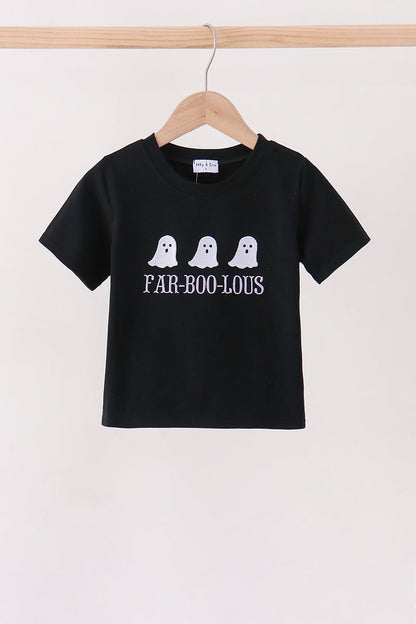 Black Ghost Embroidery Top