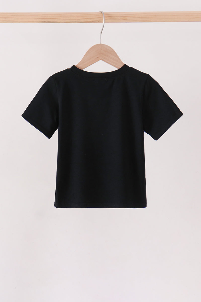 Black Ghost Embroidery Top