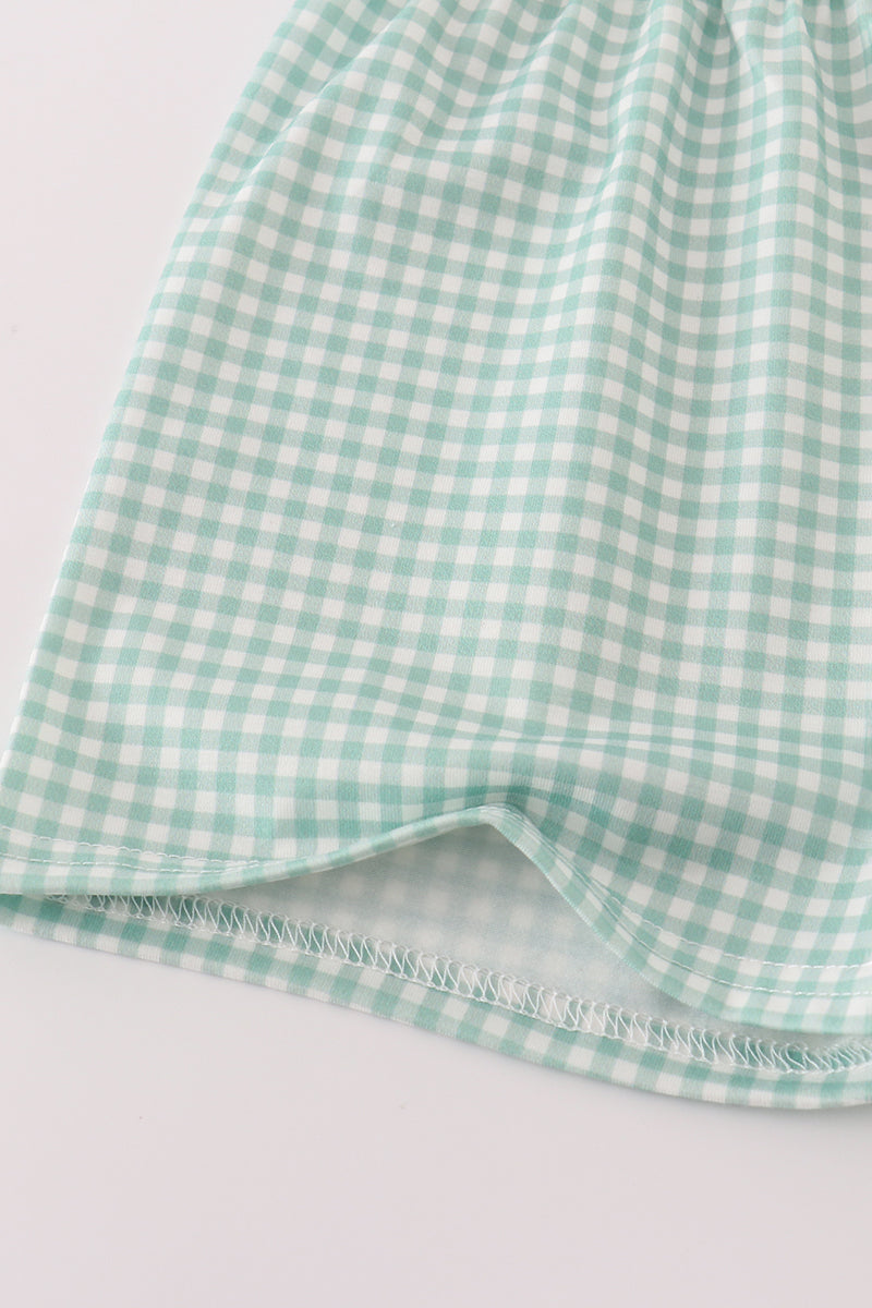 Beige french knot shorts set