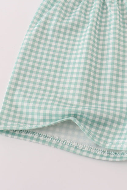 Beige french knot shorts set