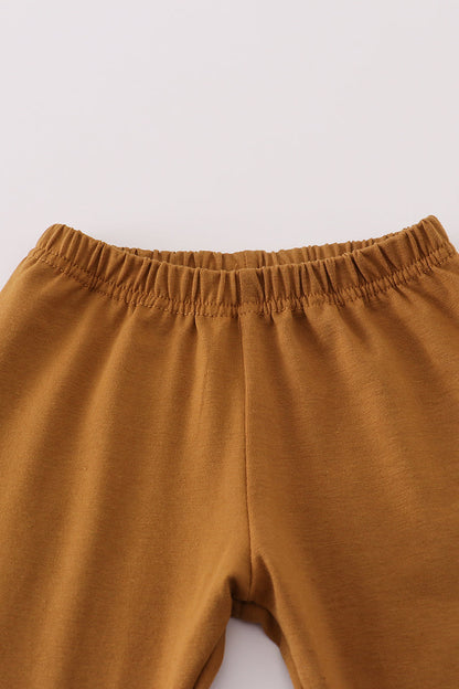 Halloween camouflage applique pants set