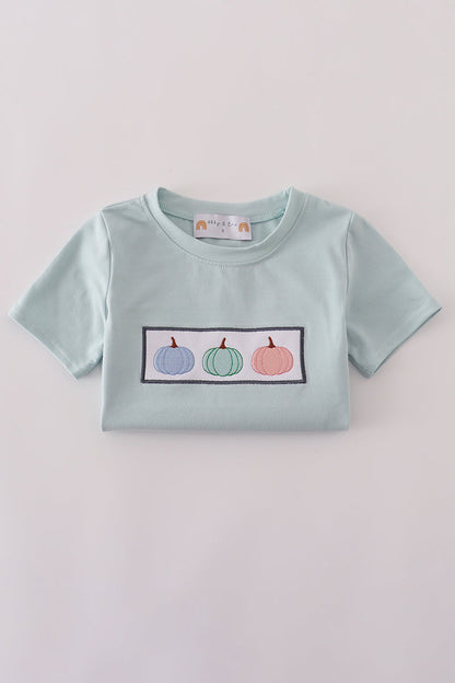 Blue embroidery pants set