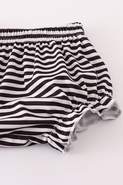 Purple Halloween witch applique velvet bloomer set