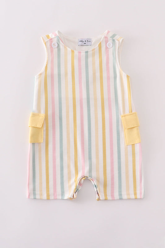 Rainbow stripe pocket jonjon