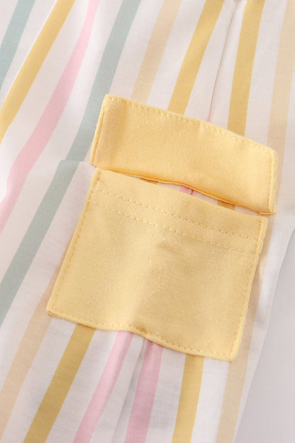 Rainbow stripe pocket jonjon