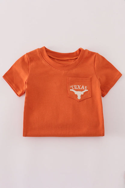 Rust Texas embroidery romper