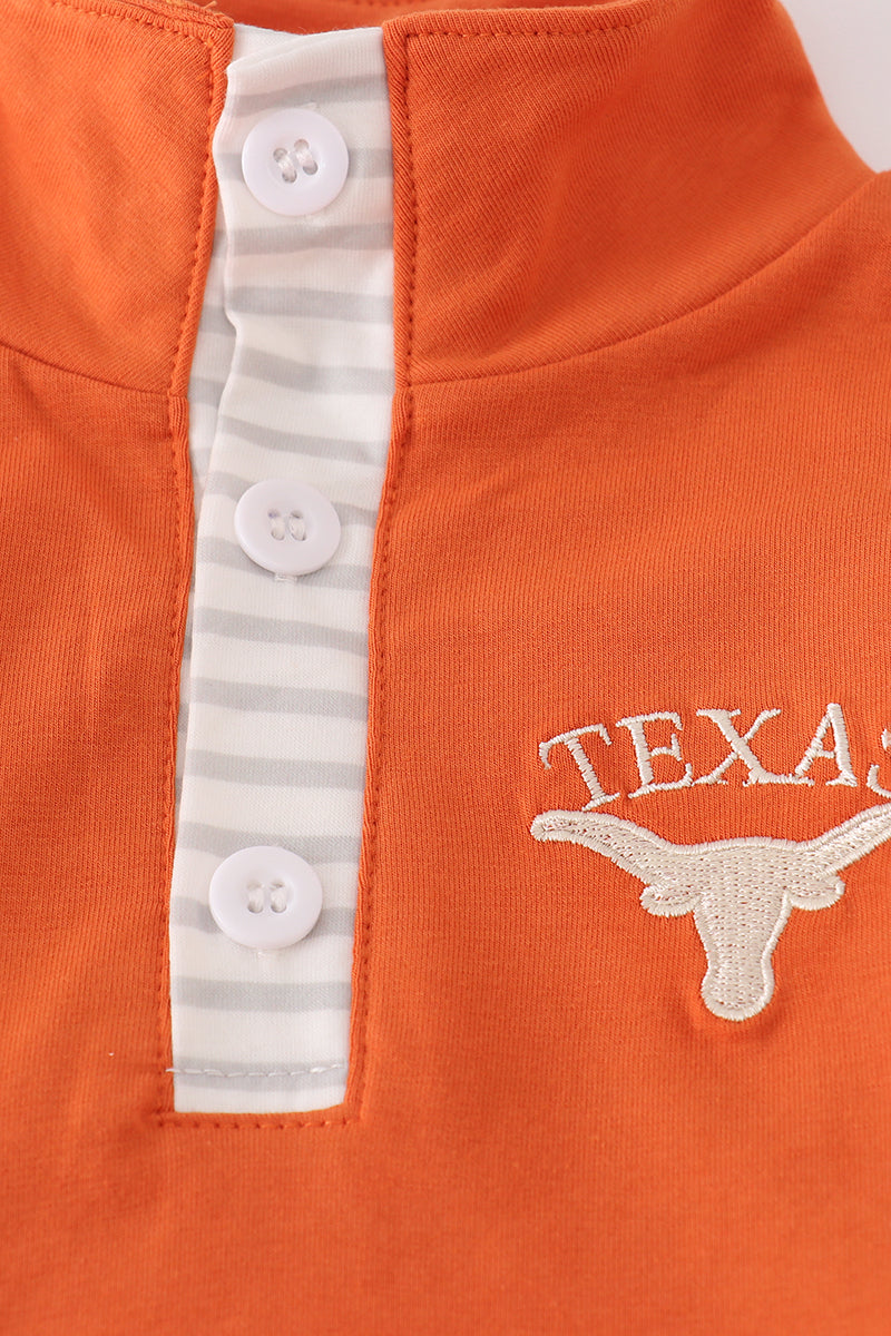 Rust Texas embroidery pants set