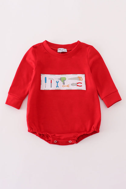 Red toolbox embroidery bubble