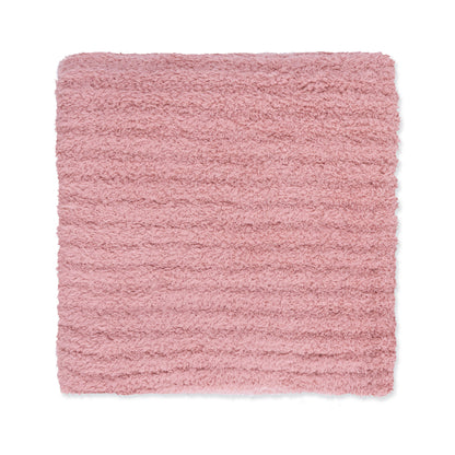 Chenille - Rose Blanket with Striped Texture