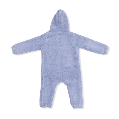 Chenille - Dusty Blue Hooded Romper