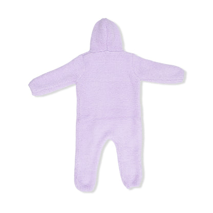 Chenille - Lavender Hooded Romper