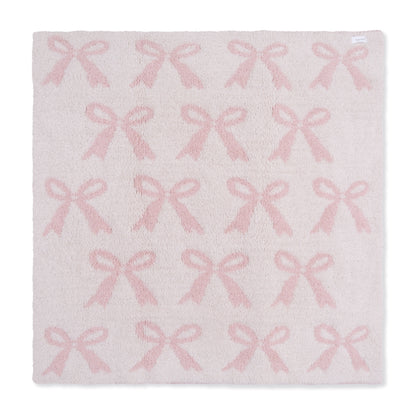 Chenille - Blush Bow Blanket