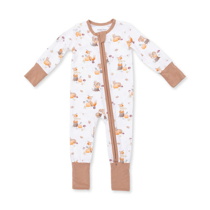 Woodland Animals with Pumpkins - Convertible Romper