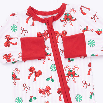 Bows & Candy Canes - Convertible Romper