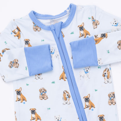 Bestie Dogs Blue - Convertible Romper
