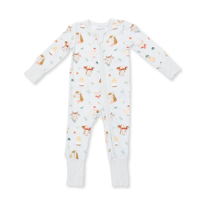 Baby Farm Faces - Convertible Romper