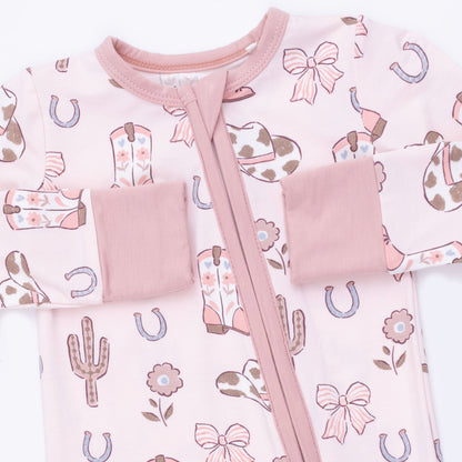 Cowgirl Boots and Bows - Convertible Romper