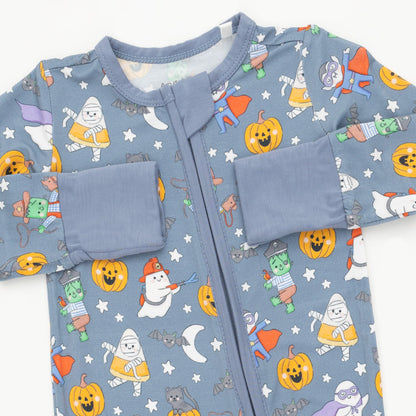 Halloween Monster Dress Up Blue - Convertible Romper