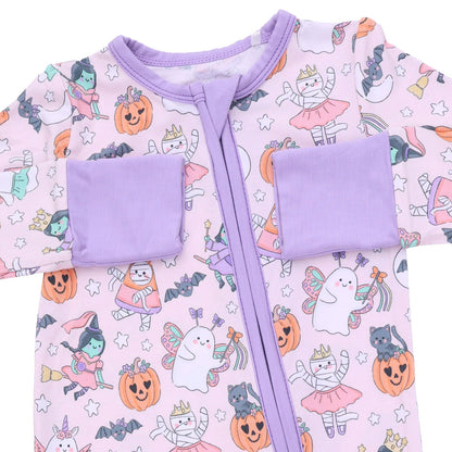 Halloween Monster Dress Up Pink - Convertible Romper