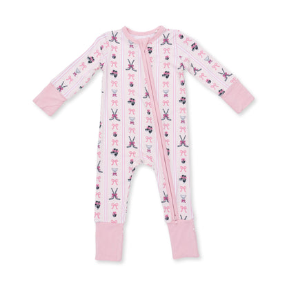 Megan's Bowtiful Hockey Stripe - Convertible Romper