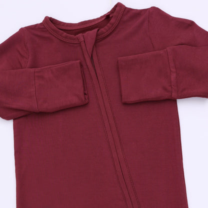 Solid Oxblood Red - Convertible Romper