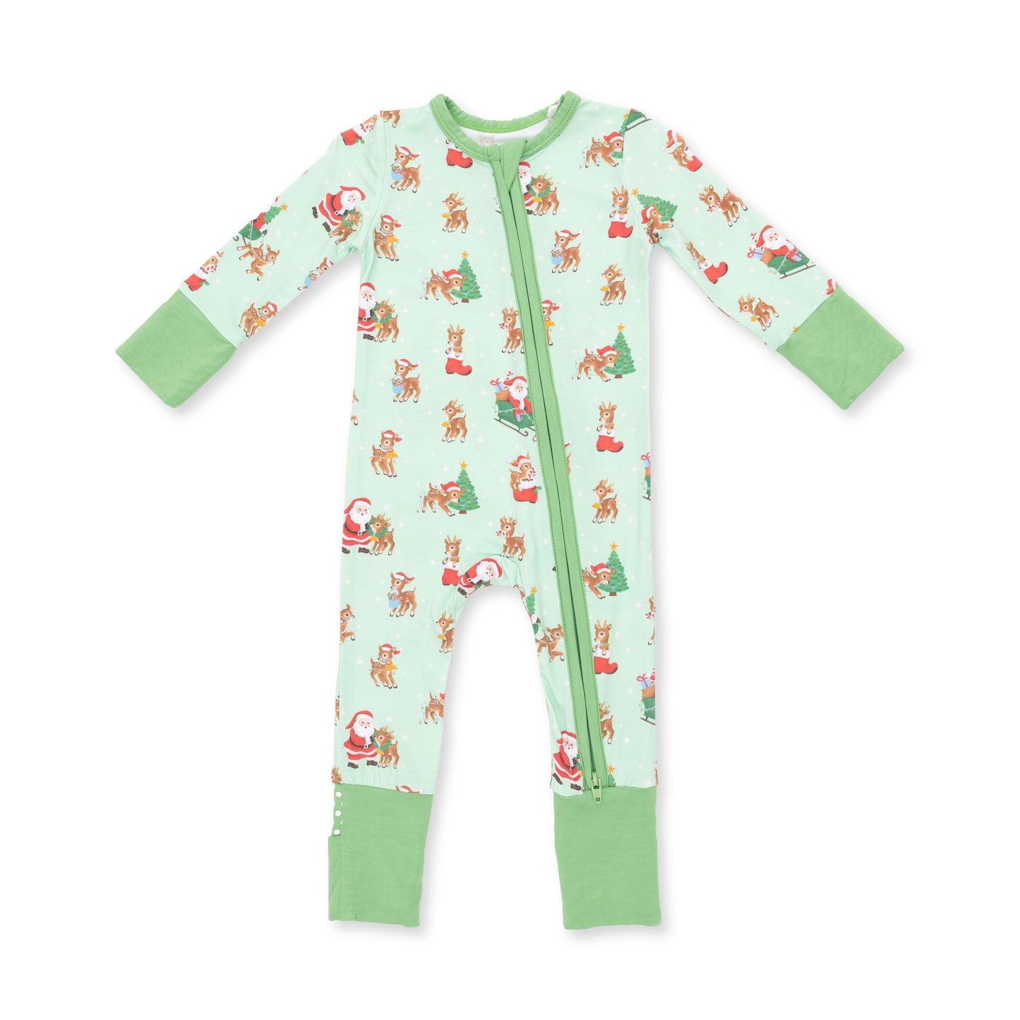 Vintage Reindeer & Santa Uni - Convertible Romper