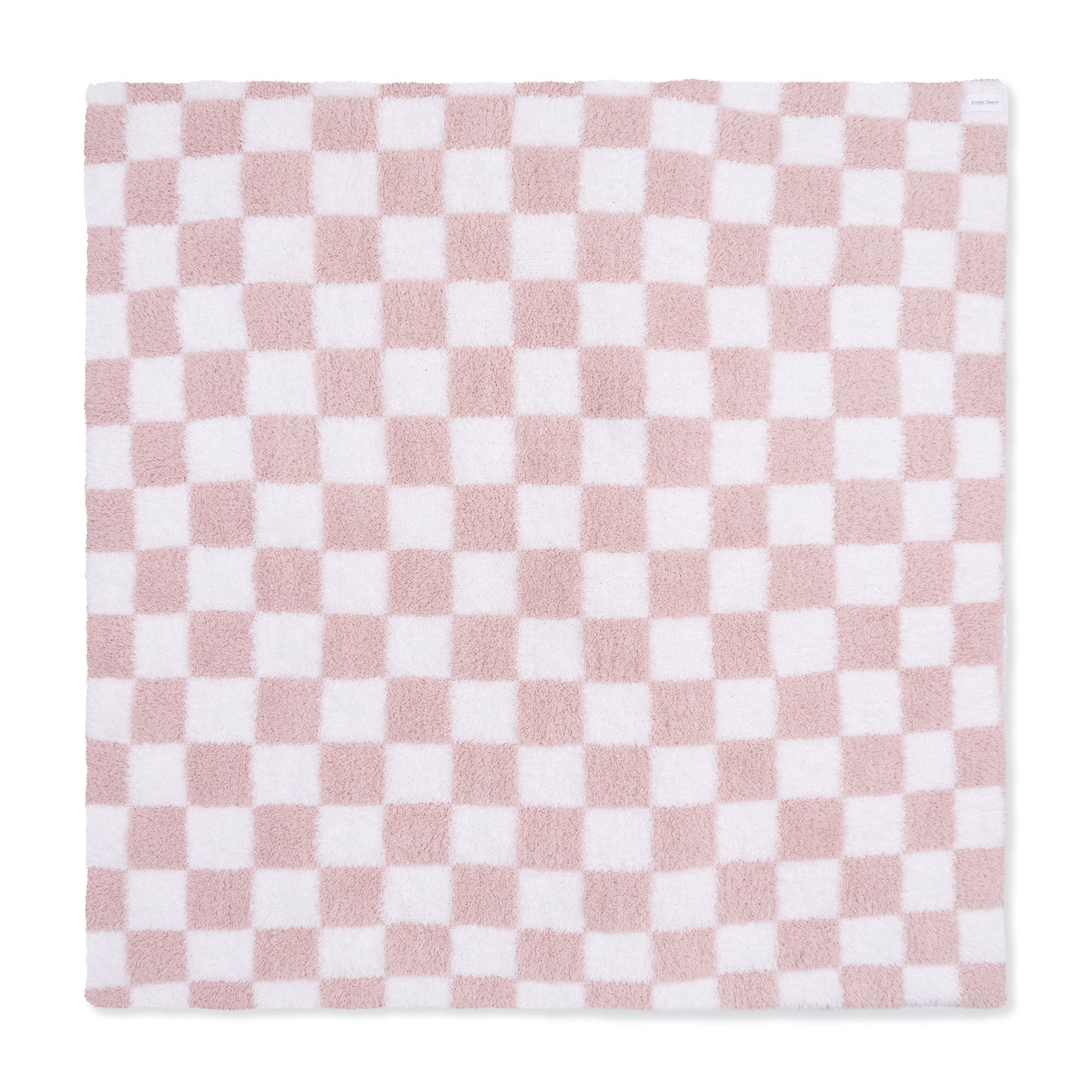 Chenille - Blush Checkerboard Blanket
