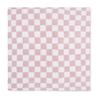 Chenille - Blush Checkerboard Blanket
