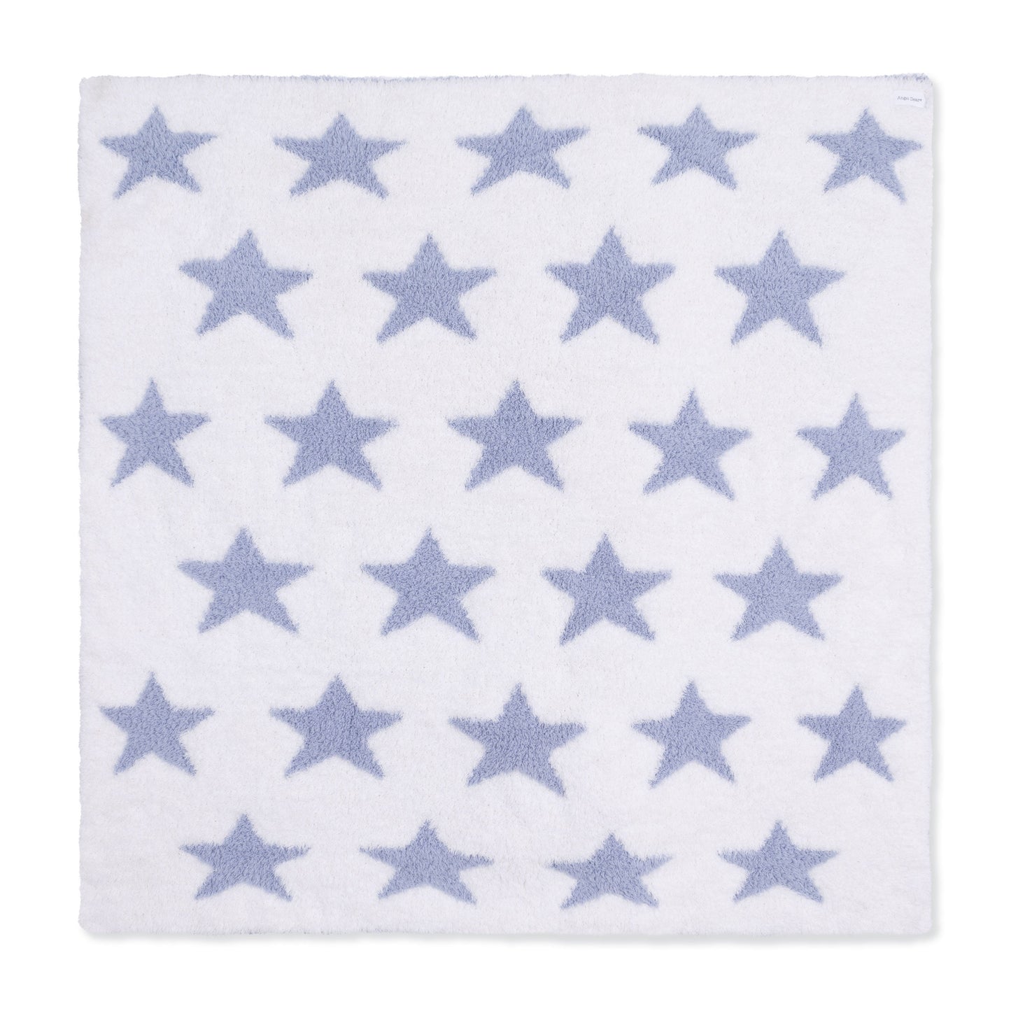 Chenille - Dusty Blue Star Blanket