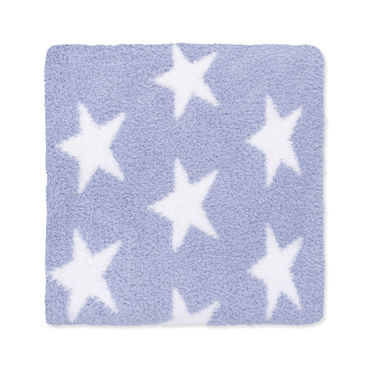 Chenille - Dusty Blue Star Blanket