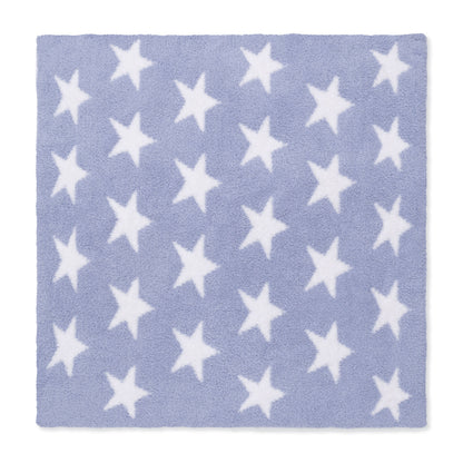 Chenille - Dusty Blue Star Blanket