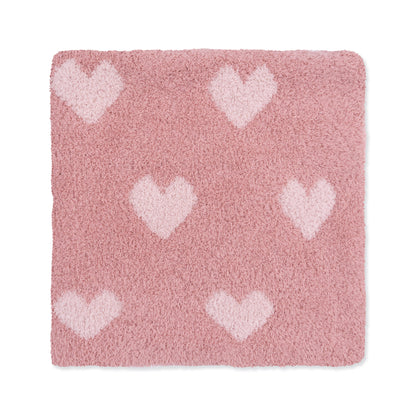 Blush and Rose Heart Blanket