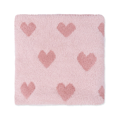 Blush and Rose Heart Blanket