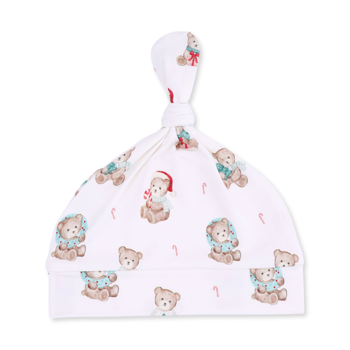 Christmas Teddy Bears Uni - Knotted Gown and Knotted Hat