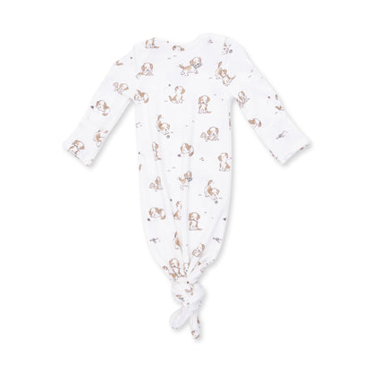 Explorer Puppy Blue - Knotted Gown and Beanie Hat