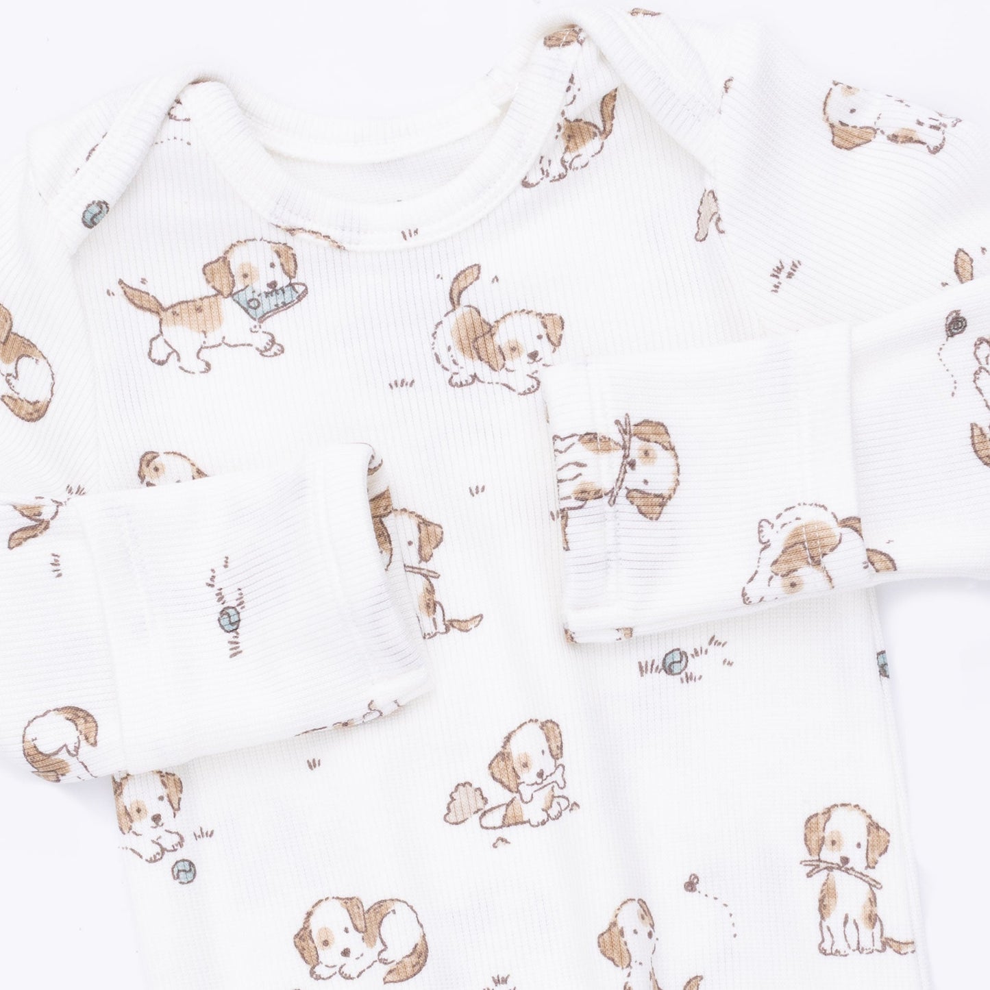 Explorer Puppy Blue - Knotted Gown and Beanie Hat